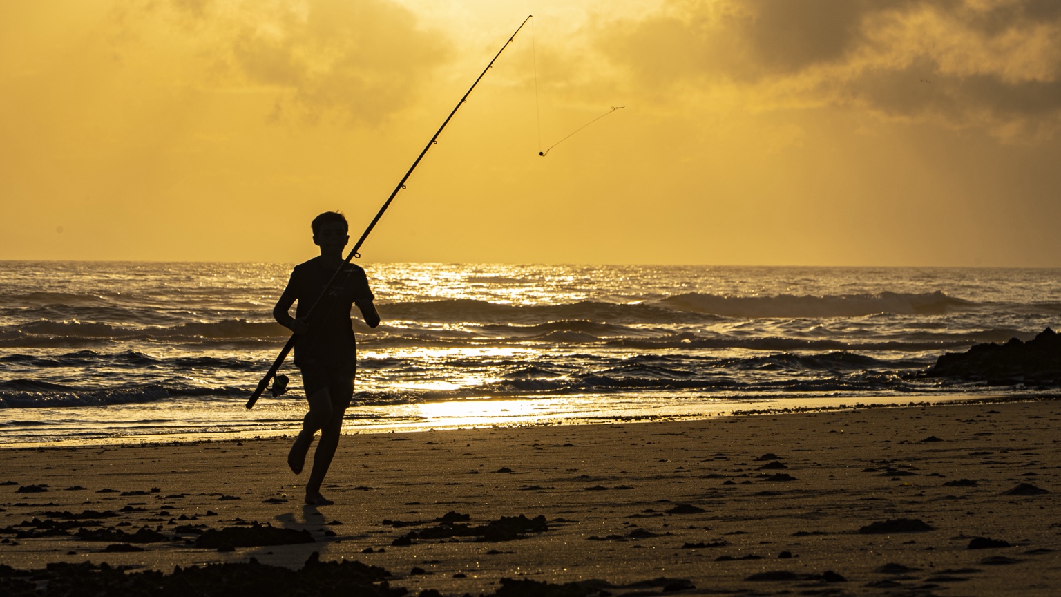 Golden-hour fishing